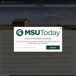 MICHIGAN STATE UNIVERSITY 05/09/19 MSU student uses drone technology to support family farm, soybean research