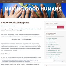 Student-Written Reports