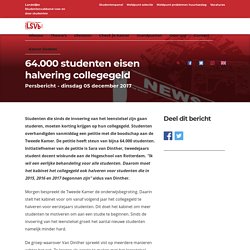 64.000 studenten eisen halvering collegegeld