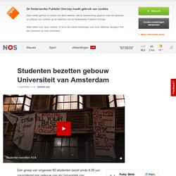 Studenten bezetten gebouw Universiteit van Amsterdam