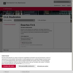 Enactus UvA - UvA Studenten - Universiteit van Amsterdam