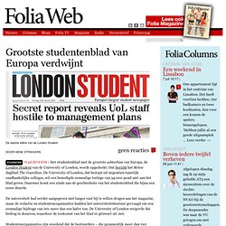 Grootste studentenblad van Europa verdwijnt