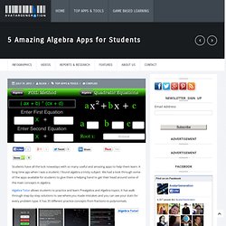 5 Amazing Algebra Apps for Students