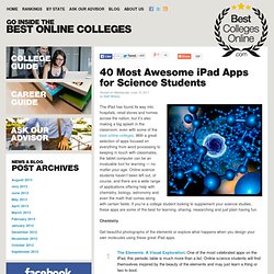 40 Most Awesome iPad Apps for Science Students