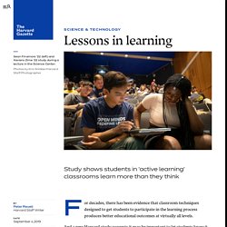 Study shows that students learn more when taking part in classrooms that employ active-learning strategies