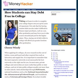 MoneyHacker How Students can Stay Debt Free in College