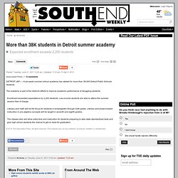 More than 38K students in Detroit summer academy