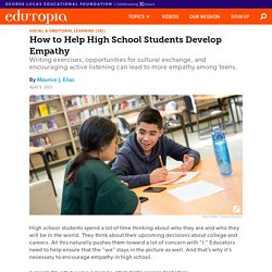 How to Help High School Students Develop Empathy