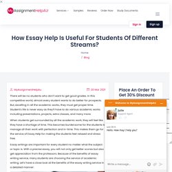 How Essay Help is Useful for Students of Different Streams?