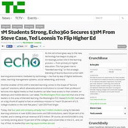 1M Students Strong, Echo360 Secures $31M From Steve Case, Ted Leonsis To Flip Higher Ed