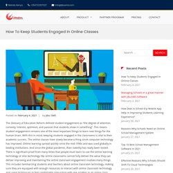 How to keep students engage in online classes - Jibu SMS