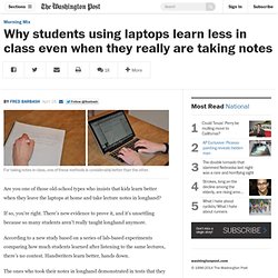 Notes papier vs notes à l'ordi = différence dans l'apprentissage