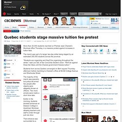 200,000 Quebec students stage massive tuition fee protest - Montreal