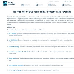 100 Free and Useful Tools for AP Students and Teachers
