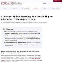 Students' Mobile Learning Practices in Higher Education: A Multi-Year Study