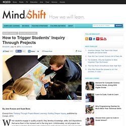 How to Trigger Students’ Inquiry Through Projects