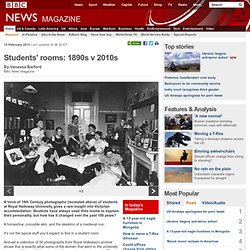 Students' rooms: 1890s v 2010s