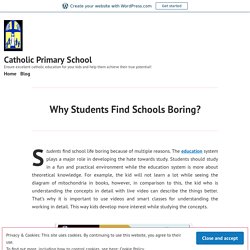Why Students Find Schools Boring? – Catholic Primary School