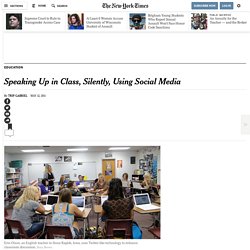 Students Speak Up in Class, Silently, via Social Media