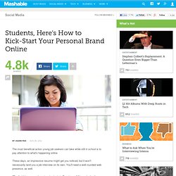 Students, Here's How to Kick-Start Your Personal Brand Online