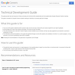 Students - Guide to Technical Development - Google Careers