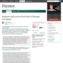 Students walk out on University of Georgia newspaper