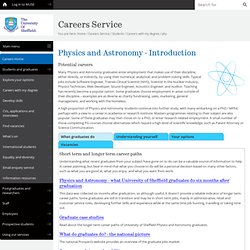 phy - Careers with my Degree - Students - Careers Service