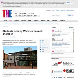 THE: Students occupy Warwick council chamber