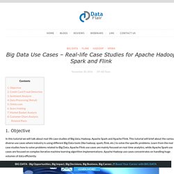Big Data Use Cases - Real-life Case Studies for Apache Hadoop Spark and Flink - DataFlair