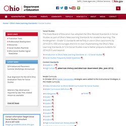 Transition Tools: Ohio's New Learning Standards: K-12 Social Studies