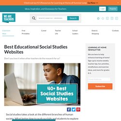 40 Best Social Studies Websites for Kids and Teachers to Learn