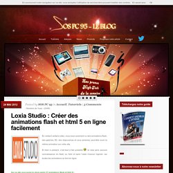 Loxia Studio : Créer des animations flash et html 5 en ligne facilement - SOS PC 95 - Le Blog