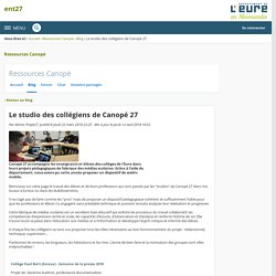 Le studio des collégiens de Canopé 27 - Ressources Canopé - ent27