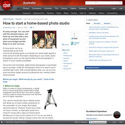 How to start a home-based photo studio