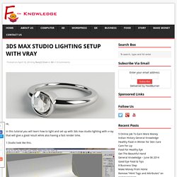 3DS MAX STUDIO LIGHTING SETUP WITH VRAY