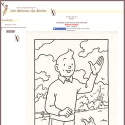 Hergé (Studio): ORIGINAL D'UN PLV et D'UN POSTER (HERS014) (Tint