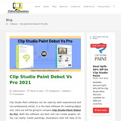Clip Studio Paint Debut Vs Pro 2021