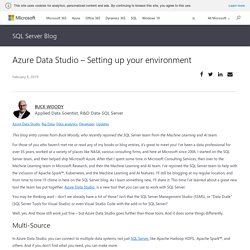 Azure Data Studio - Setting up your environment - SQL Server Blog
