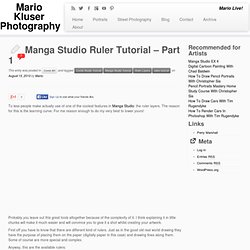 Manga Studio Ruler Tutorial – Part 1 – Mario Live!