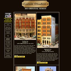Lunde Studios Model Railroad Structure Kits HO Kits