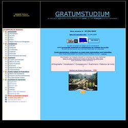 GRATUM STUDIUM ... le site pour apprendre ou réviser son latin ou son français !!!