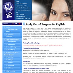 Study Abroad Program for English USA