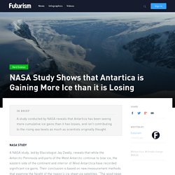 NASA Study Shows that Antartica is Gaining More Ice than it is Losing