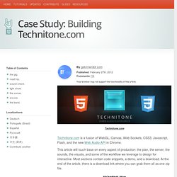 Case Study: Building Technitone.com