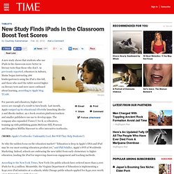 New Study Finds iPads in the Classroom Boost Test Scores