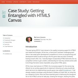 Getting Entangled with HTML5 Canvas