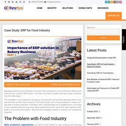 Case Study: erp for food industry