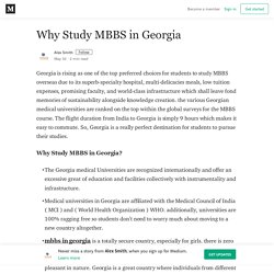 Why Study MBBS in Georgia – Alex Smith