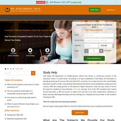 Need Study Help Online Service - Best Study Helper in UAE