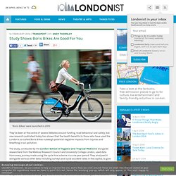 Study Shows Boris Bikes Are Good For You